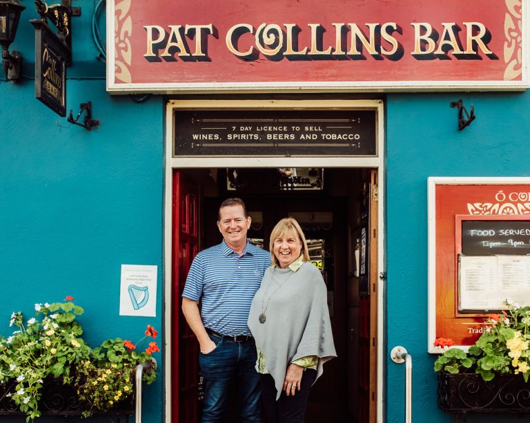 Michael and Mary Collins, Pat Collins Bar, Adare.