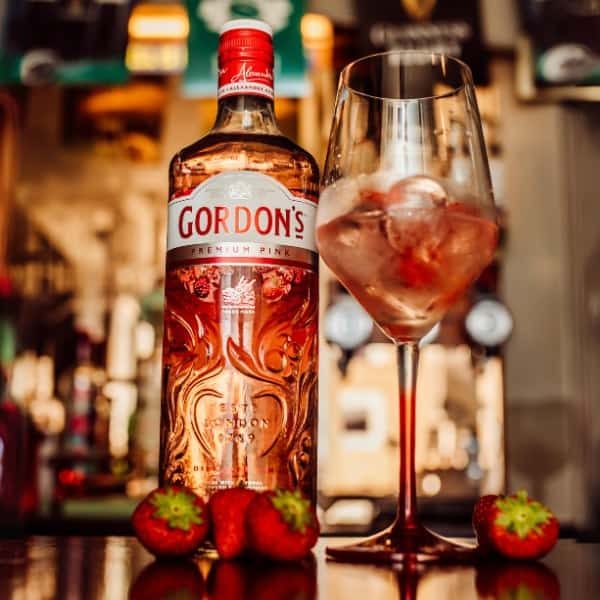 Gordons Pink Gin, Pat Collins Bar, Adare.